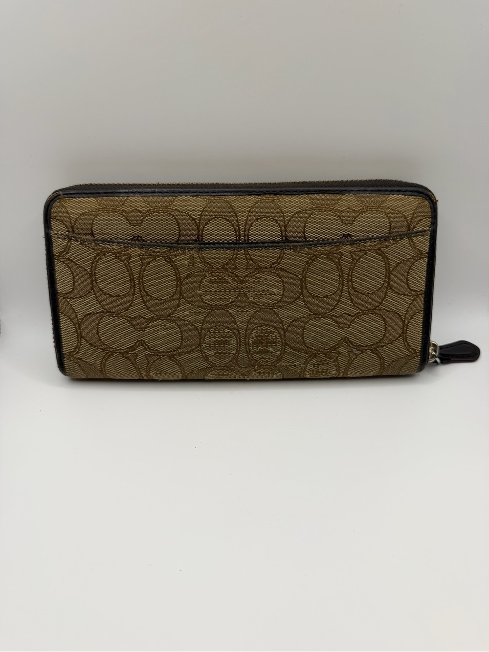 Coach Signature Accordian Wallet